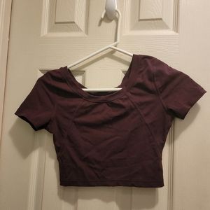 Buffbunny burgundy crop top
